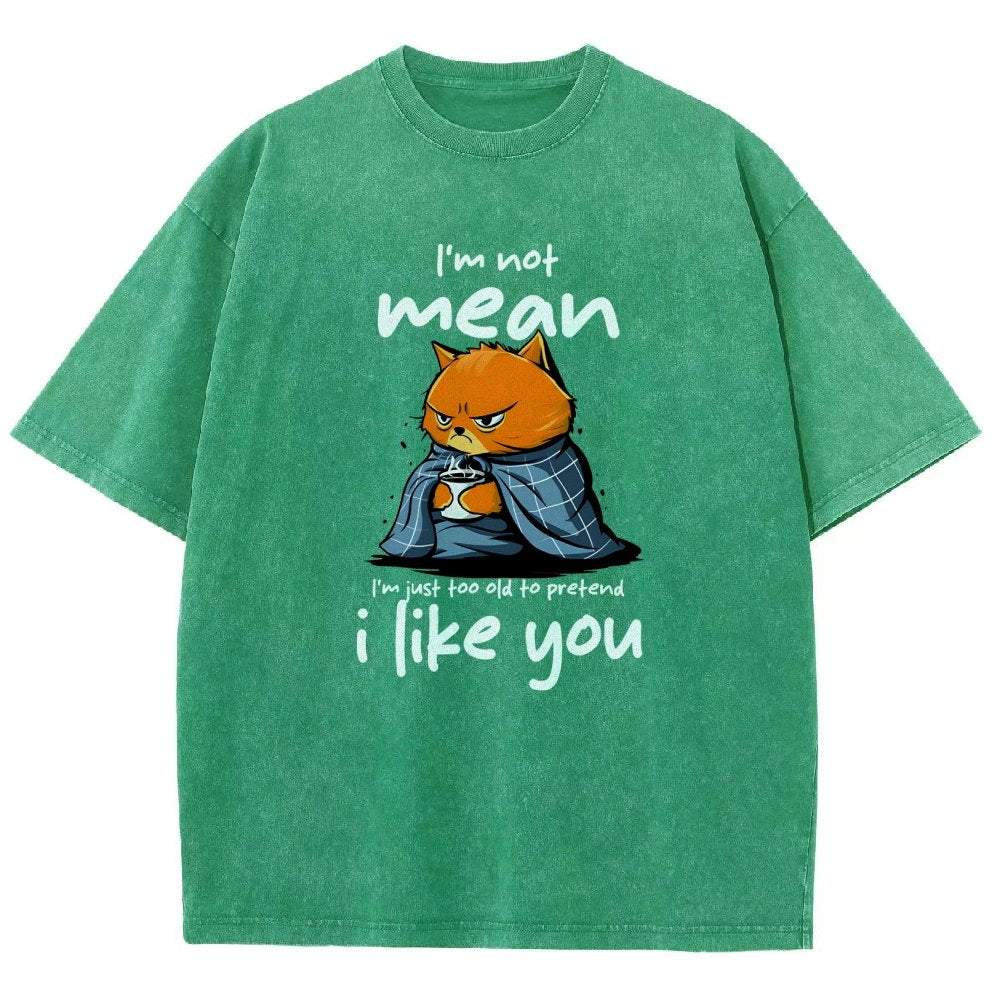 I Am Not Mean Vintage Distressed T-shirt
