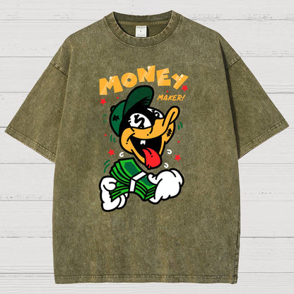 Money Maker！Vintage Distressed T-shirt