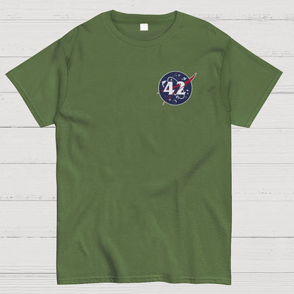 42 Life Universe and Everything Front And Back Printing Geek T-Shirt