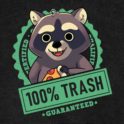 100% Cute Trash Panda Raccoon Seal Vintage Distressed Hoodie