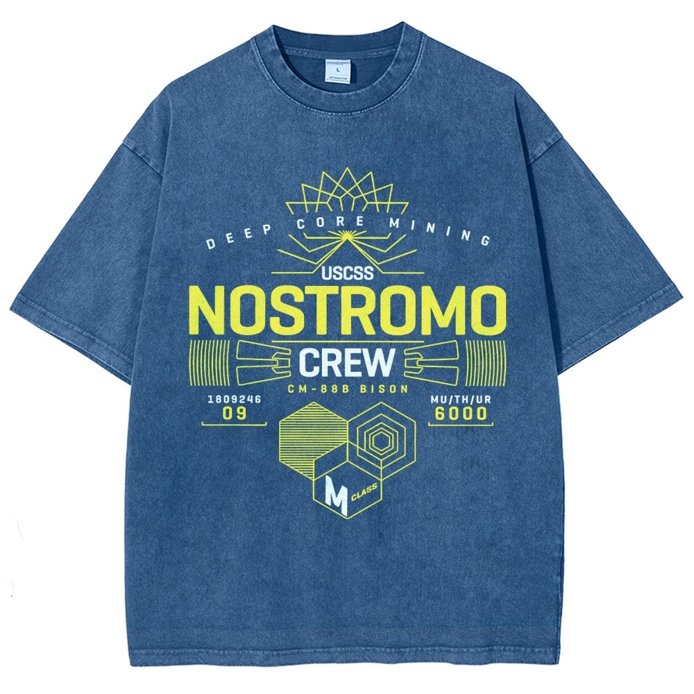 Nostromo Crew Vintage Distressed T-shirt