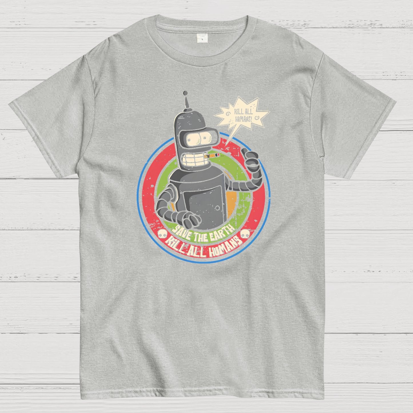 Save The Earth And Kill All Humans Nerdy T-Shirt