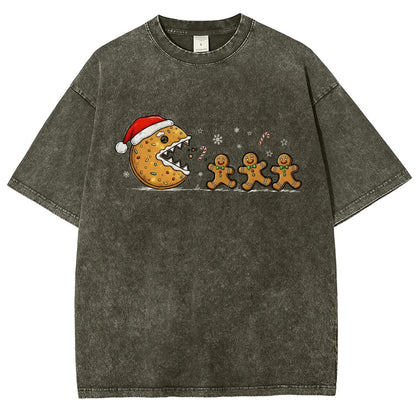 Christmas Cookie Vintage Distressed T-shirt
