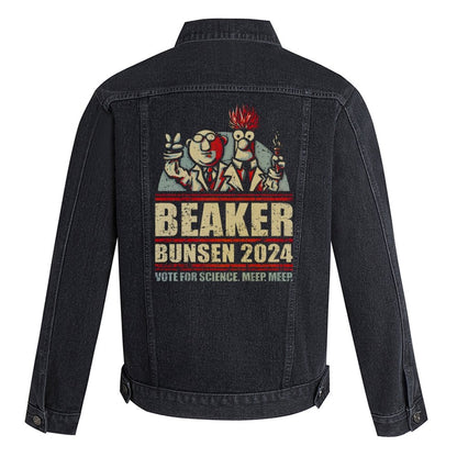 Vote For Science Geek Denim Jacket
