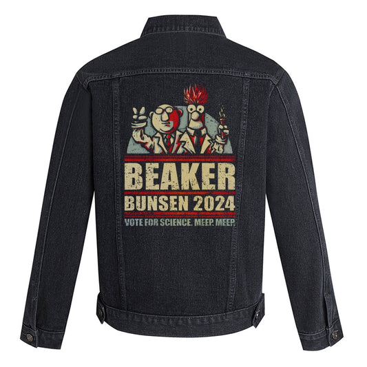 Vote For Science Geek Denim Jacket