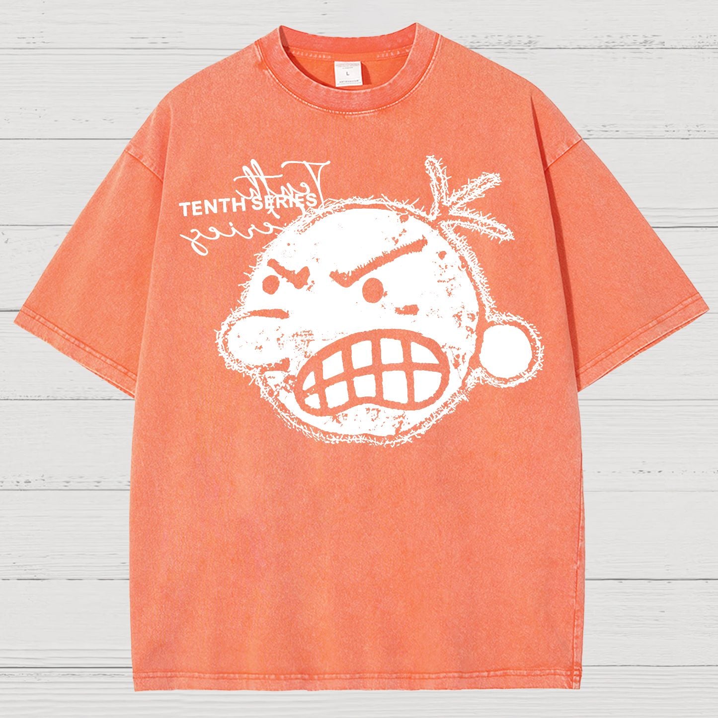 Retro Street Tenth Series Graphic Vintage Distressed T-shirt