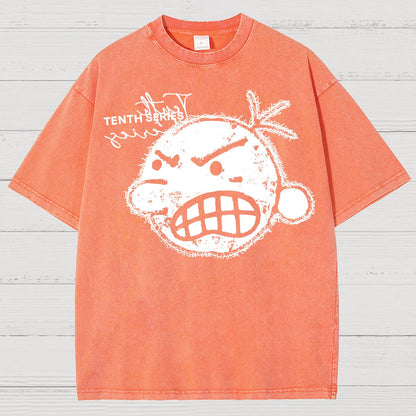Retro Street Tenth Series Graphic Vintage Distressed T-shirt
