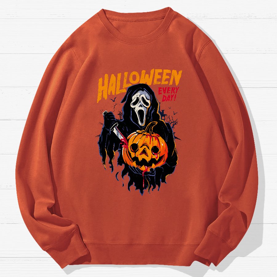 Every Day Is Halloween Geek Cotton Sweatshirt