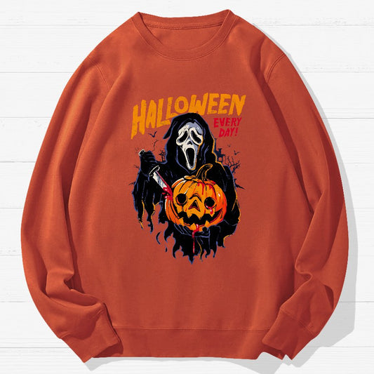 Every Day Is Halloween Geek Cotton Sweatshirt