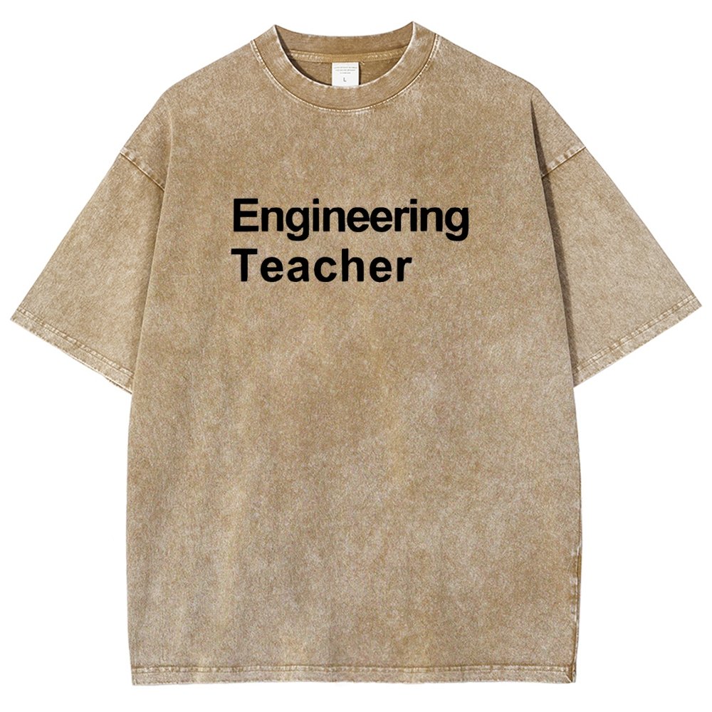Engineering Teacher Unisex Washed T-Shirt