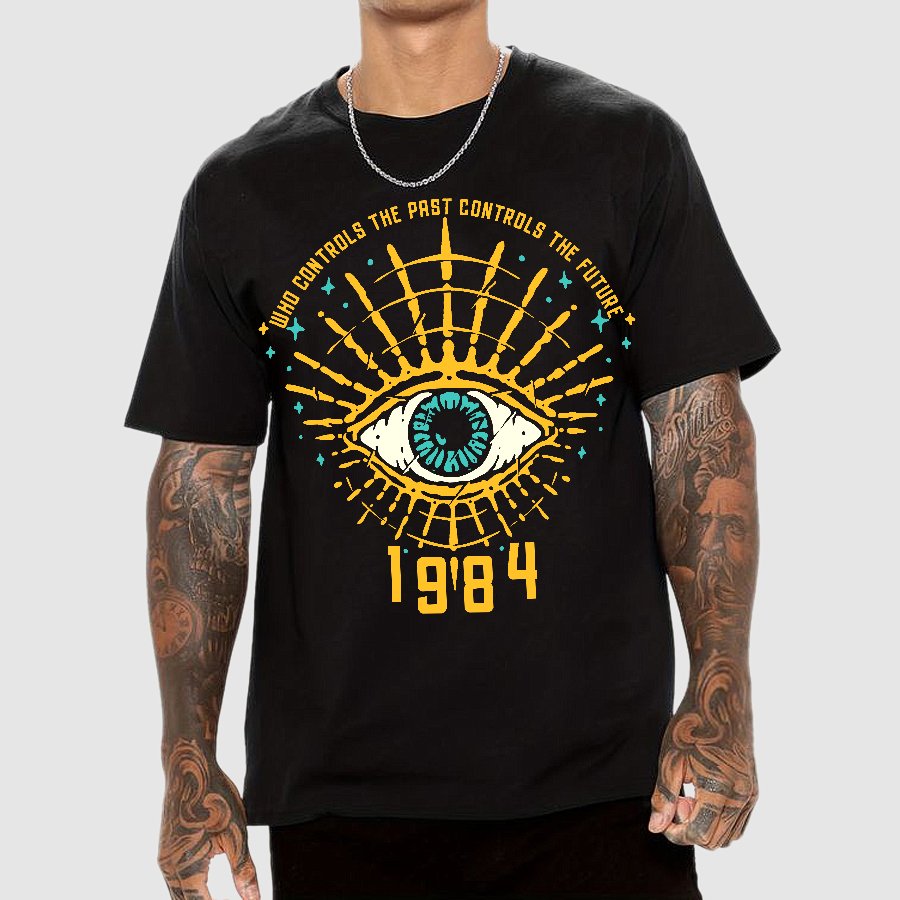 1984 George Orwell Control The Future Geek T-Shirt
