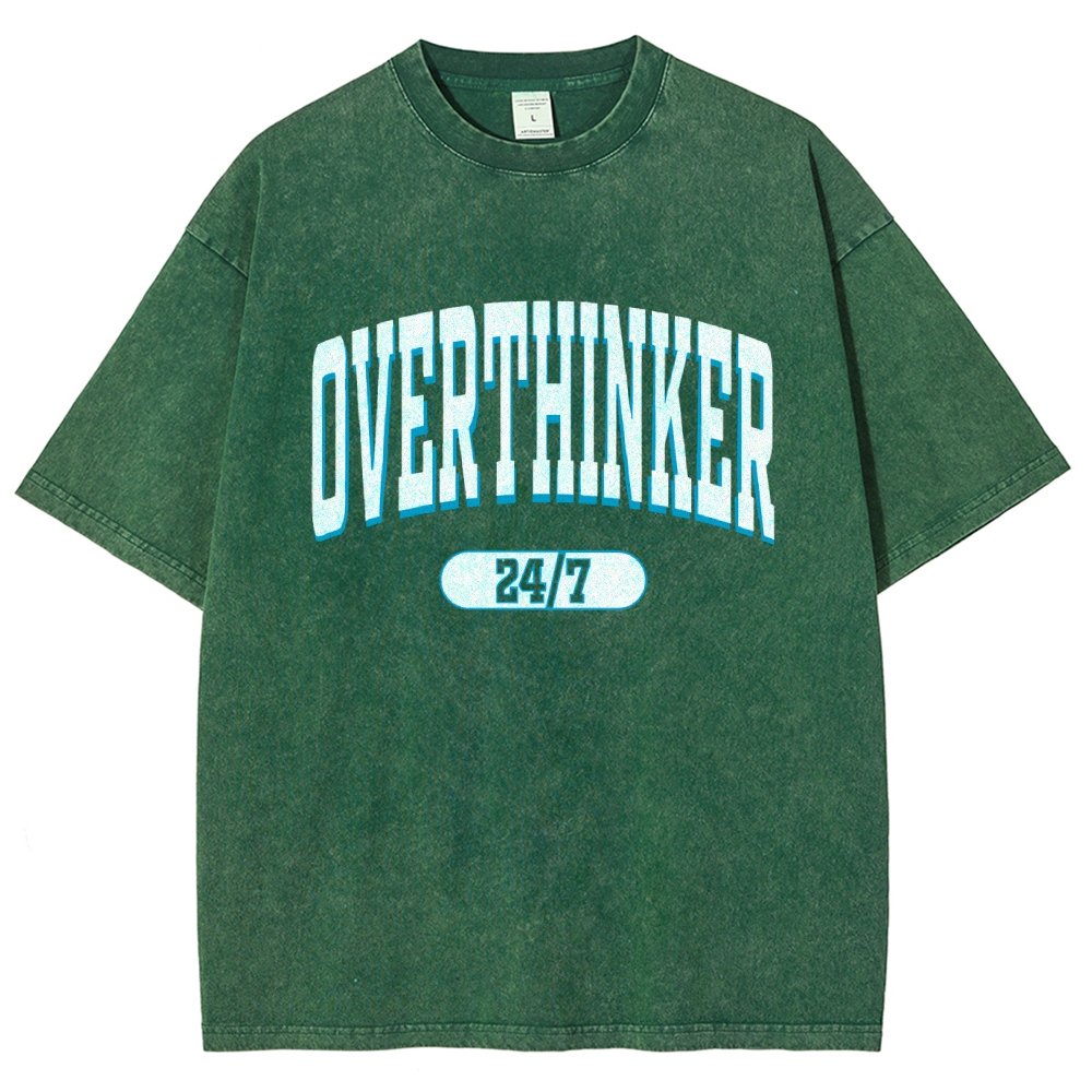 Overthinker All the time Vintage Distressed T-shirt