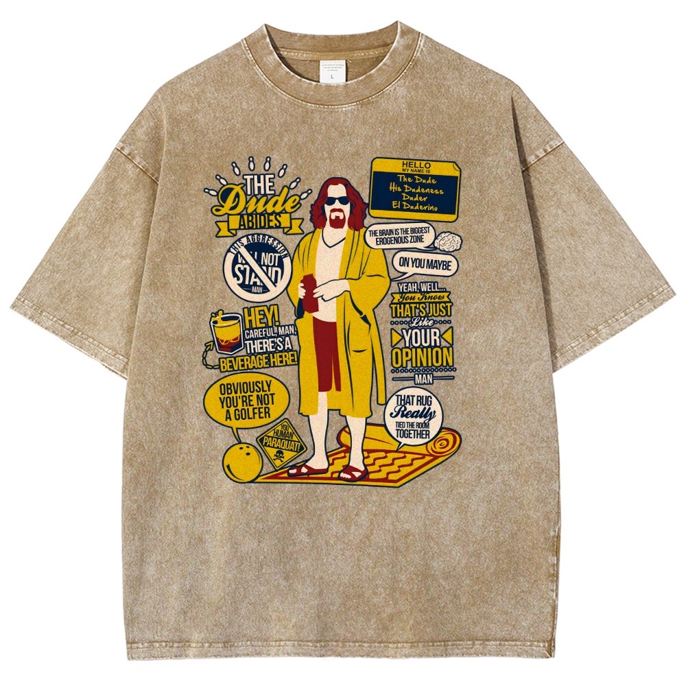 The Dude Quotes Vintage Distressed T-shirt