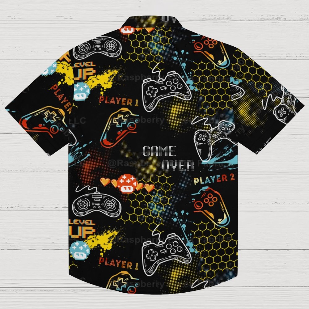 Retro Videos Games Geek Hawaiian Shirt
