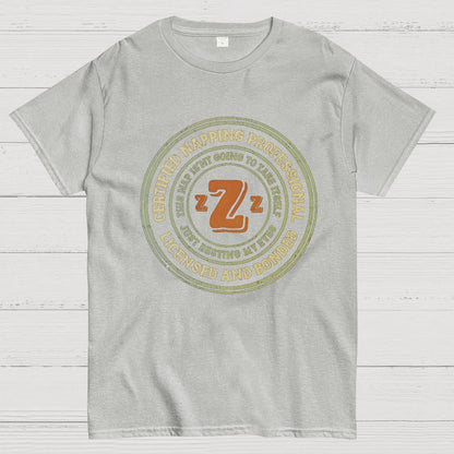 Certified Napping Professional Funny Z Geeky T-Shirt