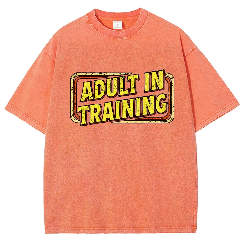 Adult In Training Vintage Distressed T-shirt