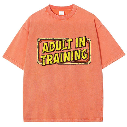 Adult In Training Vintage Distressed T-shirt