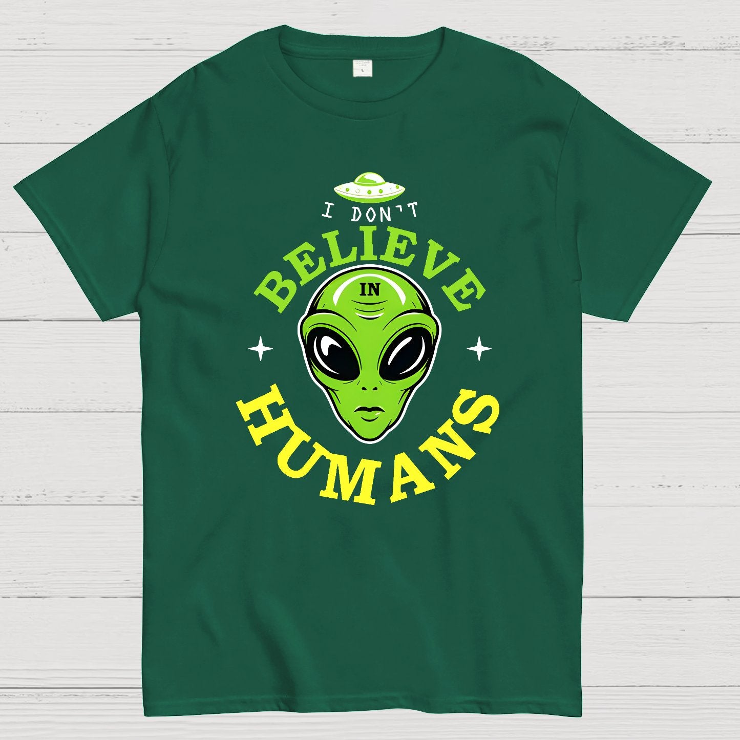 I Don't Believe in Humans Geek T-Shirt