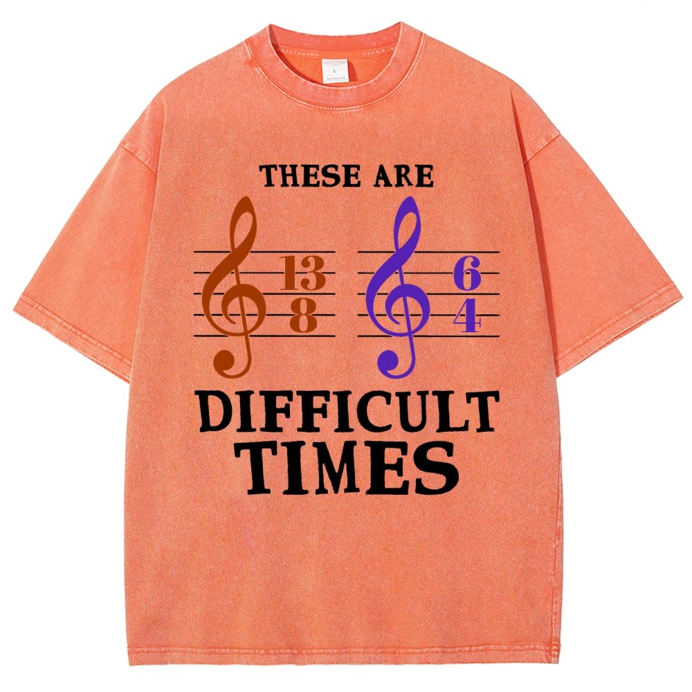 These Are Difficult Times Vintage Distressed T-shirt