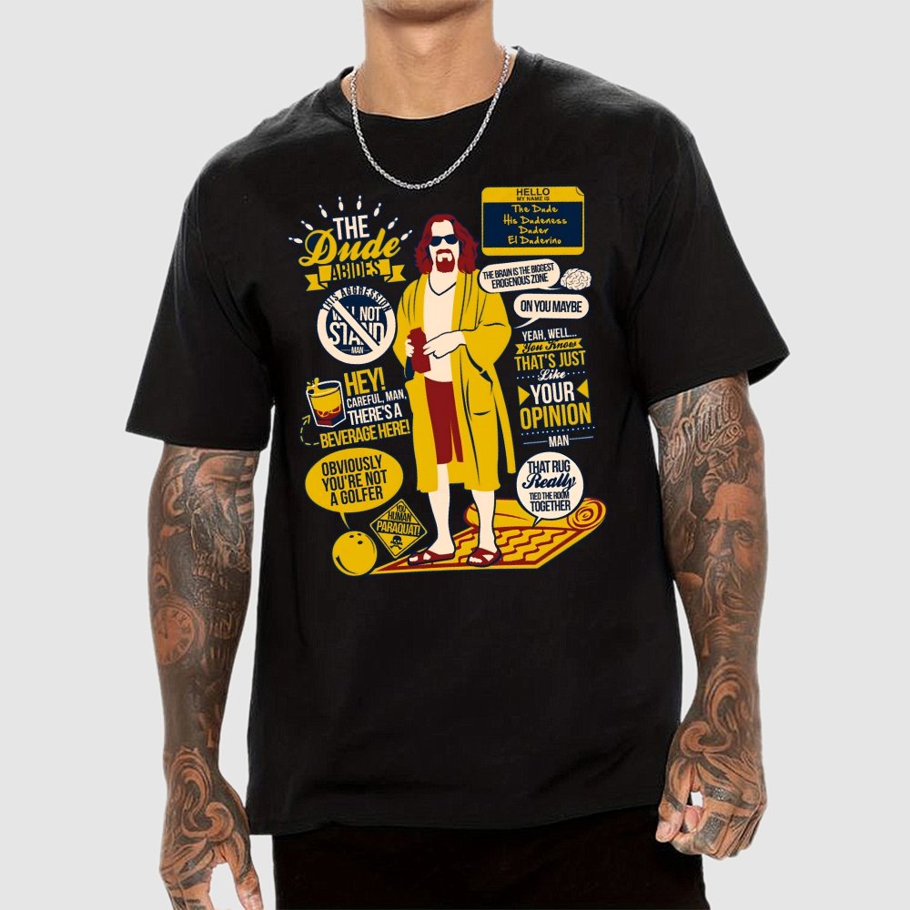 The Dude Quotes Geek T-Shirt