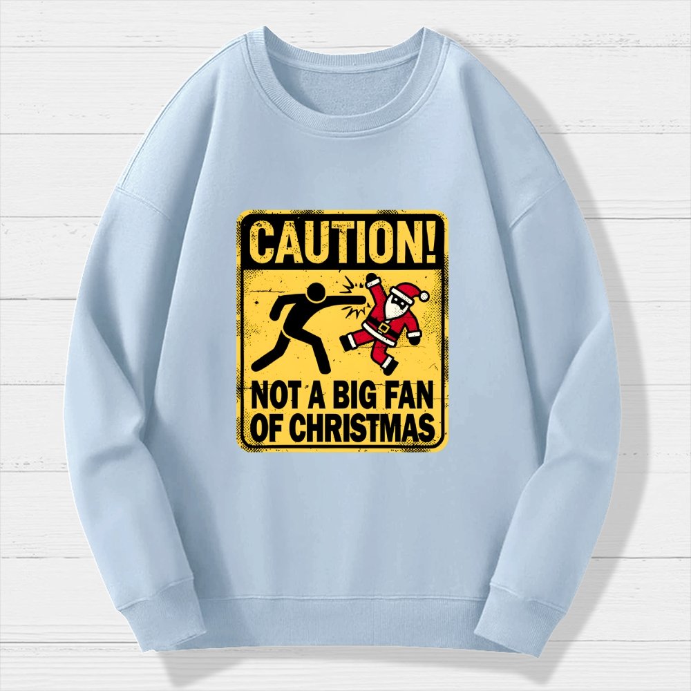 Christmas Caution Geek Cotton Sweatshirt