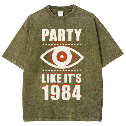 Big Brother is Watching You Party Vintage Distressed T-shirt