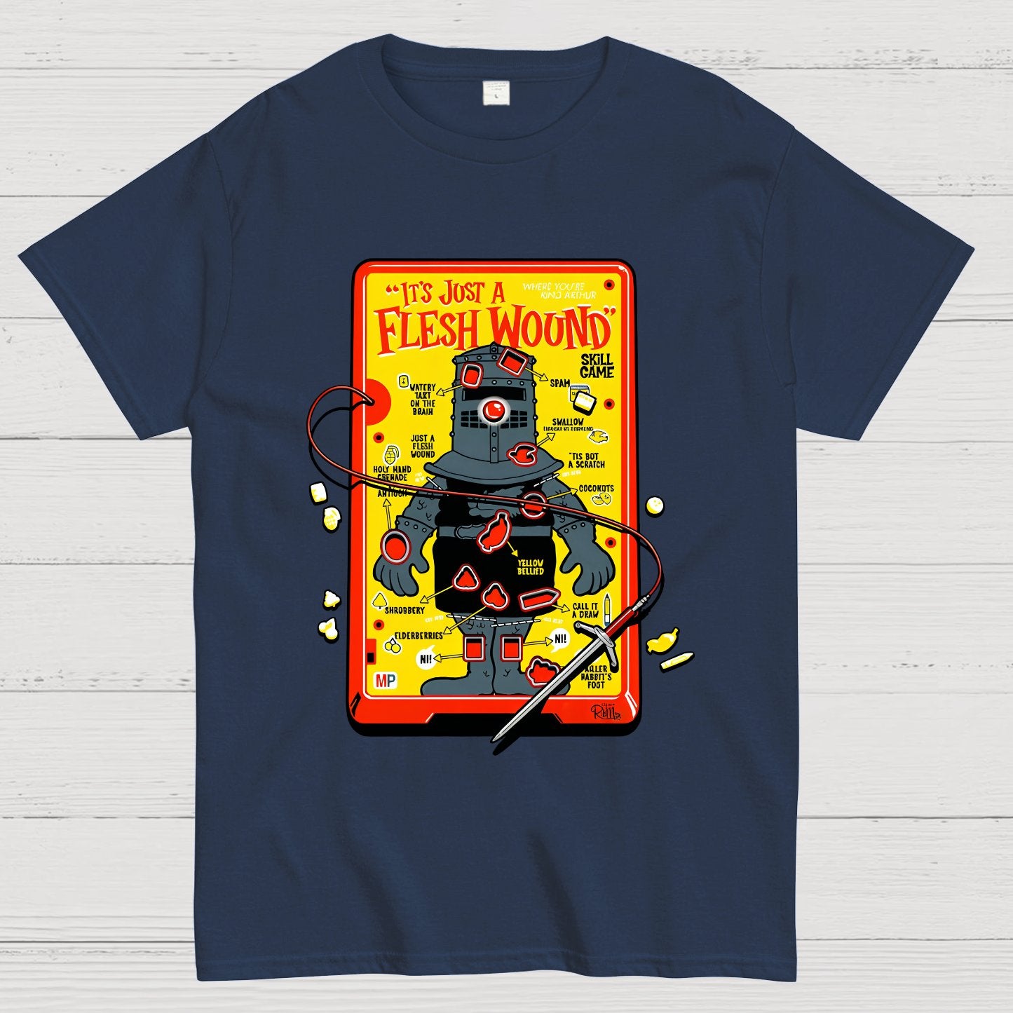 Flesh Wound Skill Game Nerdy T-Shirt