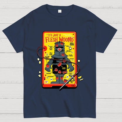Flesh Wound Skill Game Nerdy T-Shirt