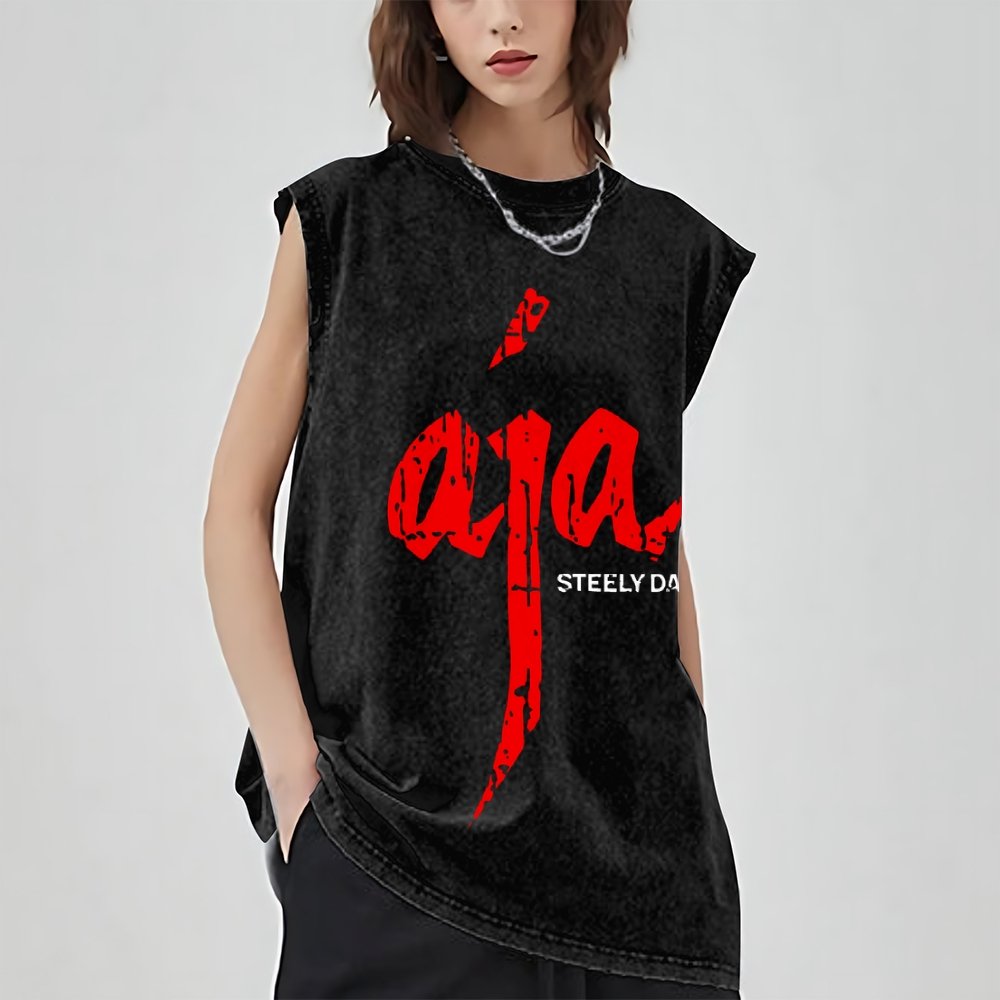 Aja Vintage Distressed Washed Tank