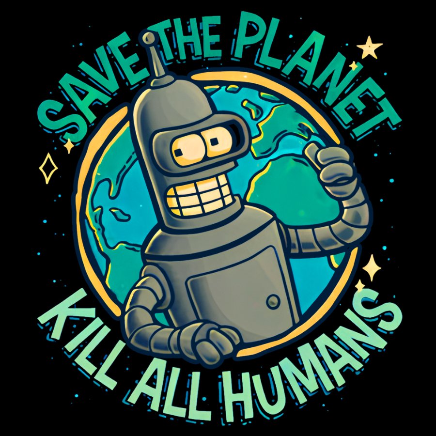 Save The Planet Kill All Humans Geek Cotton Hoodie