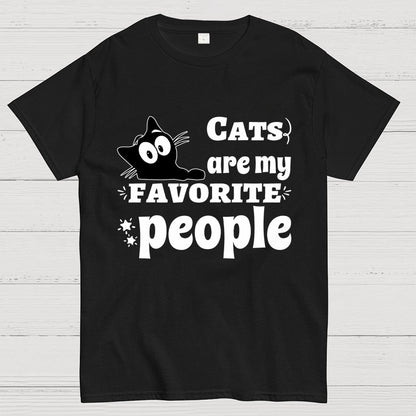 Cats Are My Favorite People Unisex Geek T-Shirt
