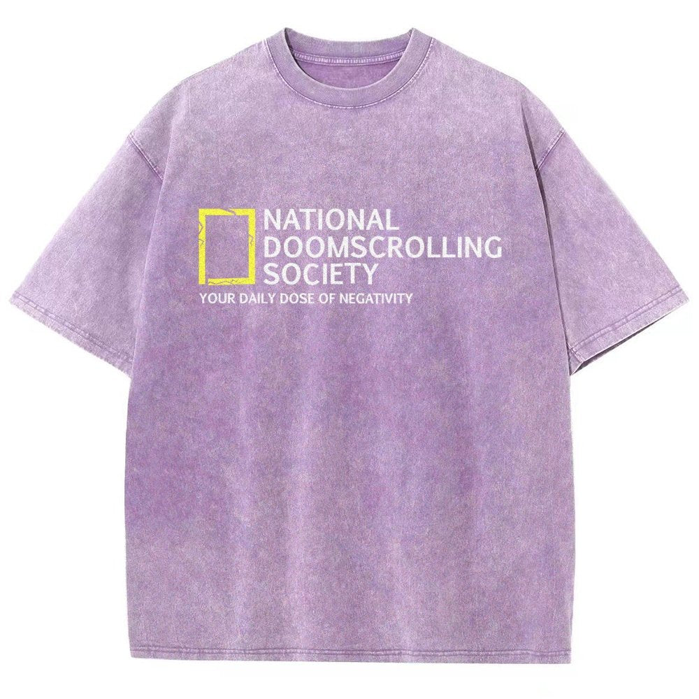 National Doomscrolling Society Vintage Distressed T-shirt