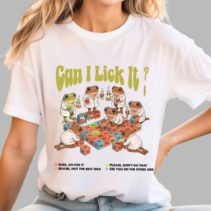 Can I Lick It Periodic Table Geek T-Shirt