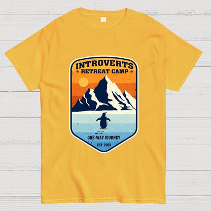 Introverts Retreat Camp Geek T-Shirt