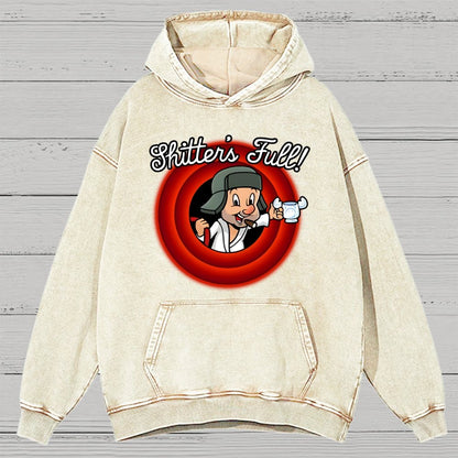 Shitter's Full Vintage Distressed Hoodie