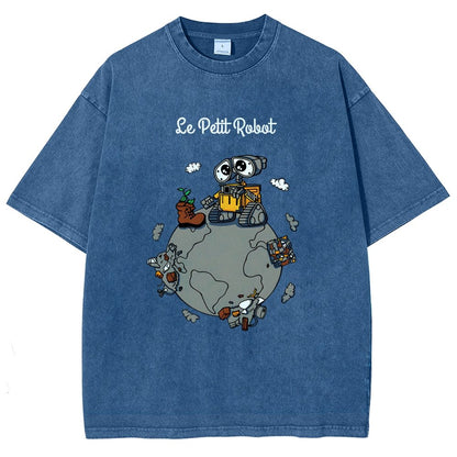 Le Petit Robot Vintage Distressed T-shirt