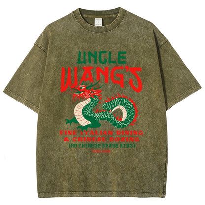 Uncle Wang's Fine Italian Dining & Chinese Boxing Vintage Distressed T-shirt