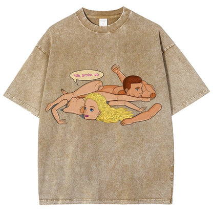 The Break up Vintage Distressed T-shirt