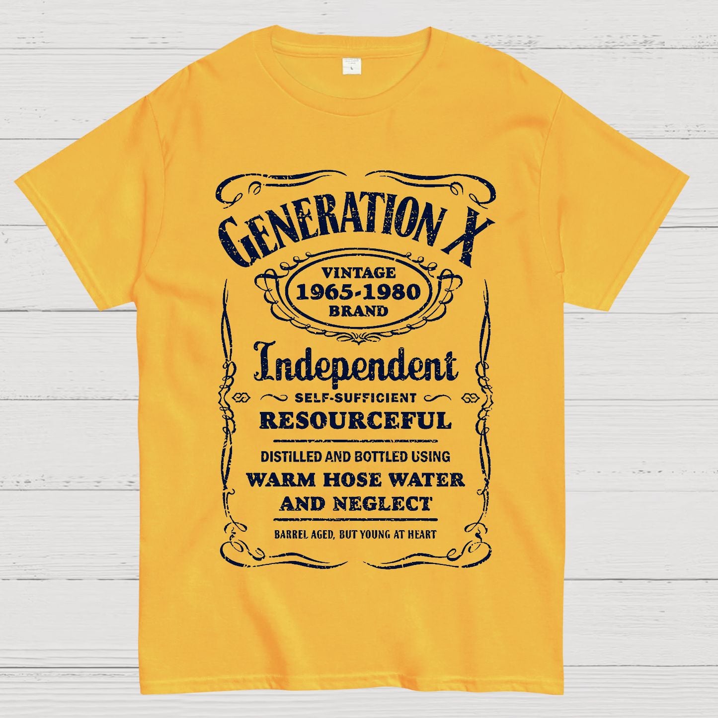 GEN X Barrel Aged, But Young At Heart Geek T-Shirt