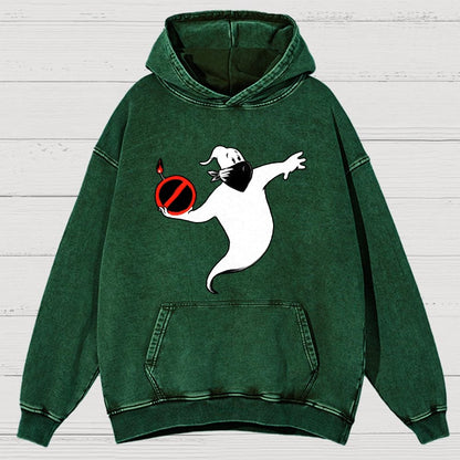 Spooksy Vintage Distressed Hoodie