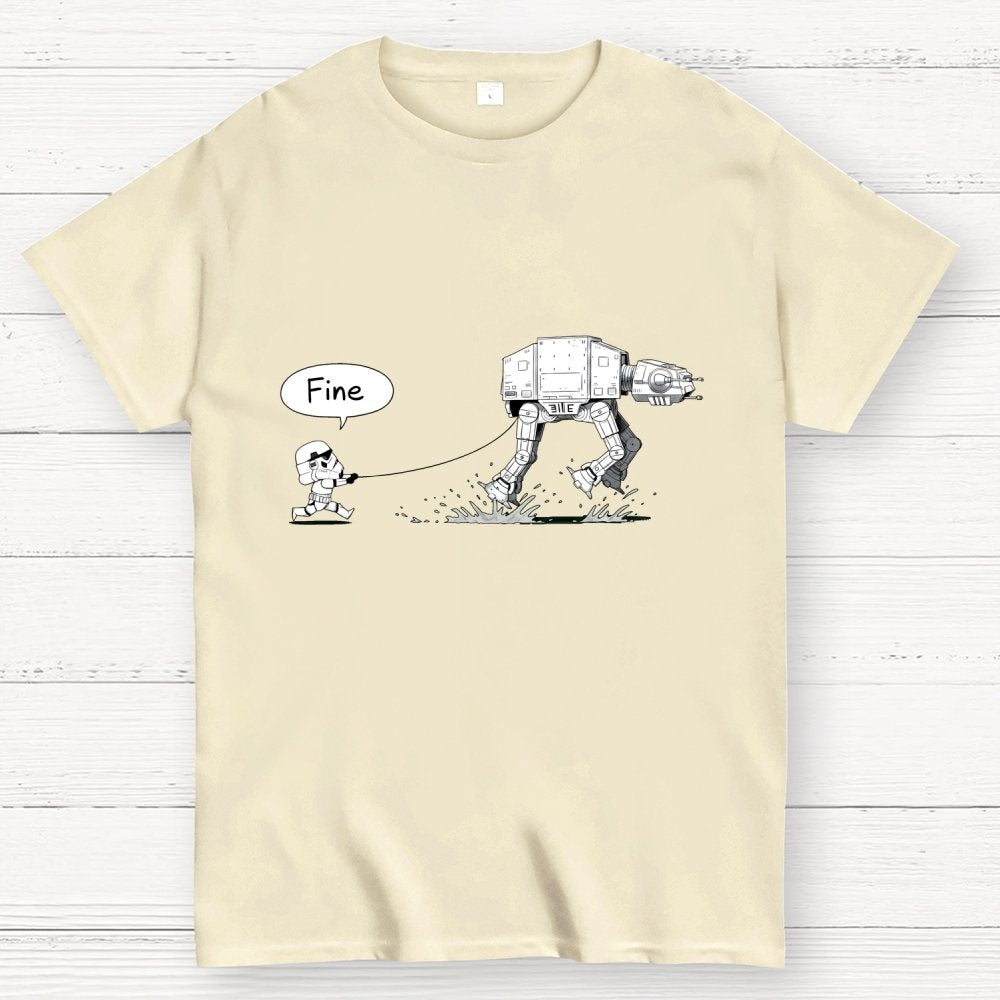 Empire Robot Dog-Planet Battles Geek T-Shirt