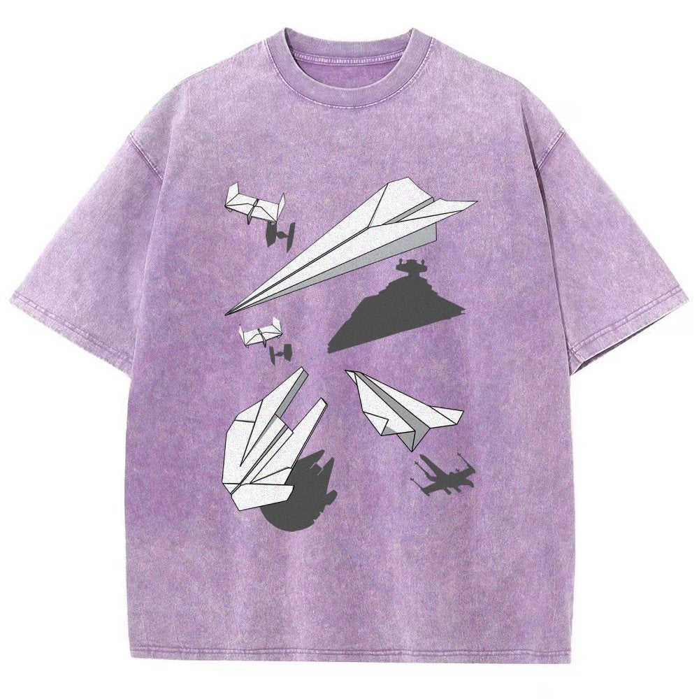 Paper Wars Vintage Distressed T-shirt 2601000782