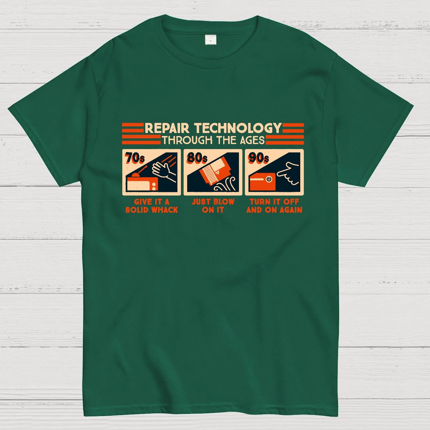 Repair Technology Through the Ages Geek T-Shirt