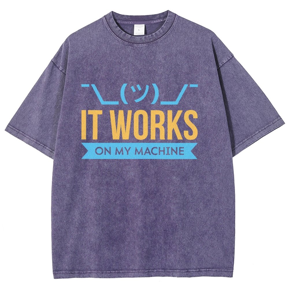 It Works On My Machine Vintage Distressed T-shirt