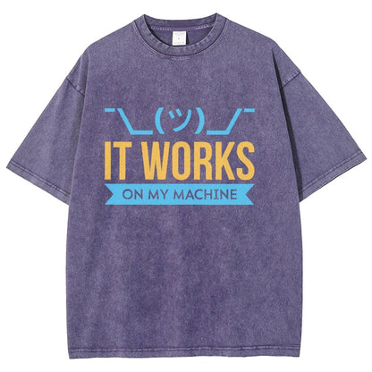 It Works On My Machine Vintage Distressed T-shirt
