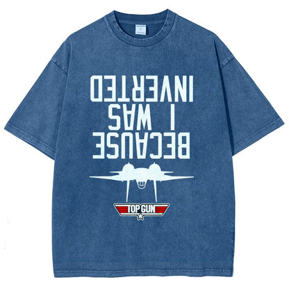 Because I Was Inverted Vintage Distressed T-shirt