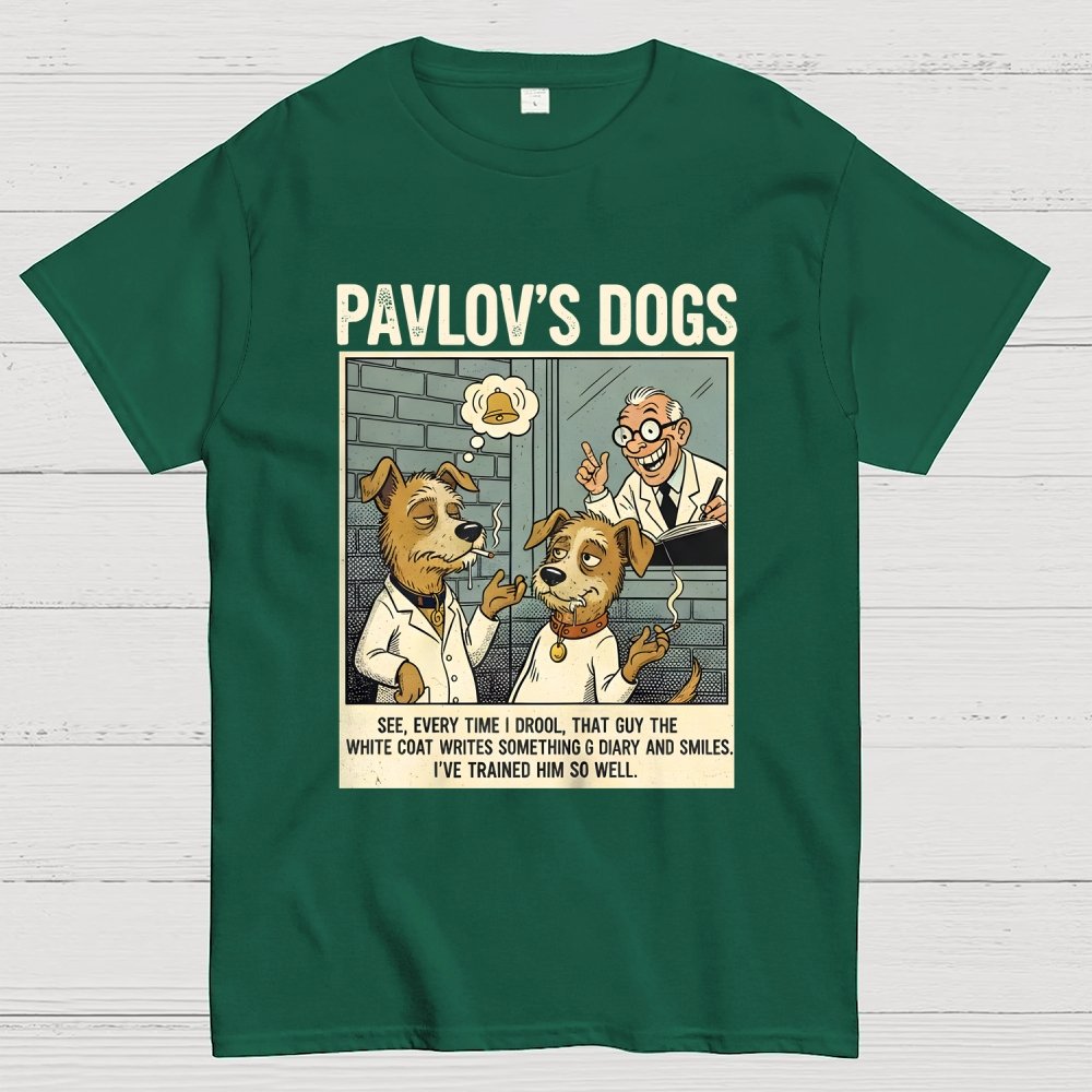 Pavlov's Dogs Art Print Geek T-Shirt