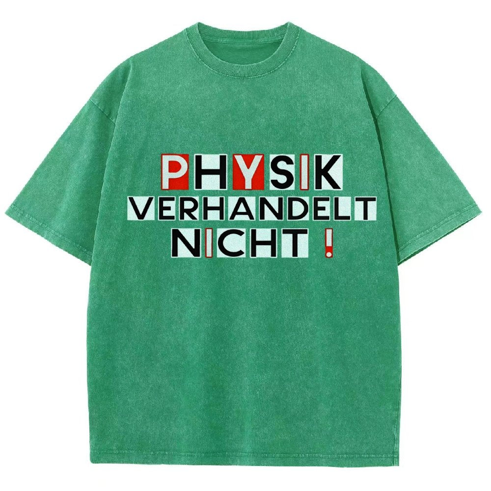 Physik verhandelt nicht Vintage Distressed T-shirt