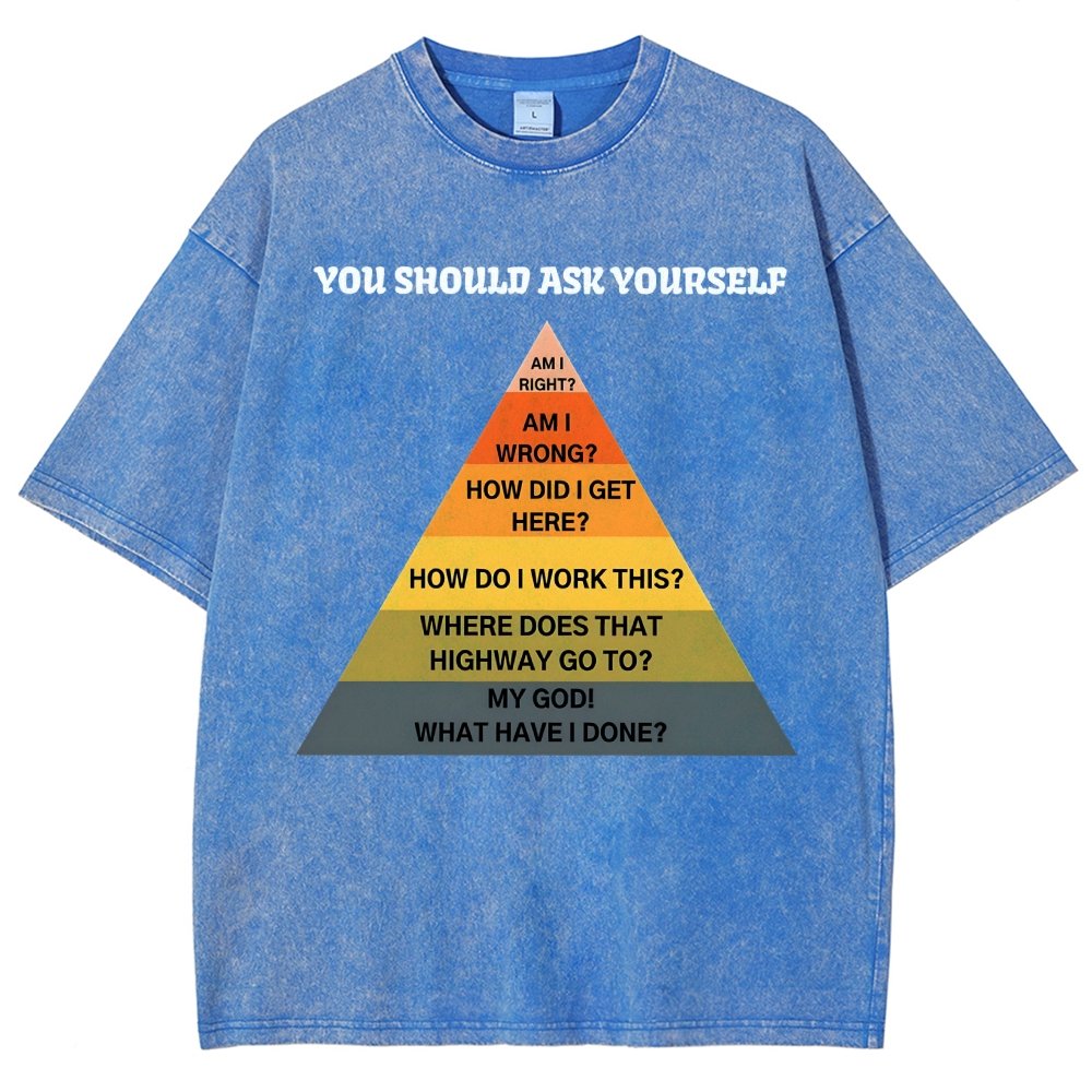 You Should Ask Yourself Vintage Distressed T-shirt