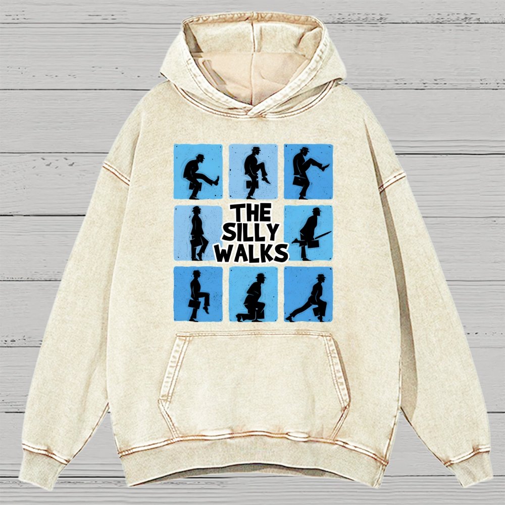 The Silly Walks Vintage Distressed Hoodie